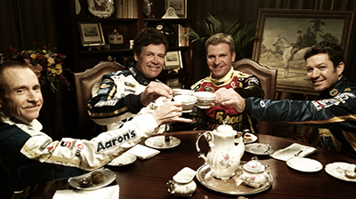 Cheers! The Michael Waltrip Race Team is living large in a spot for AAA.