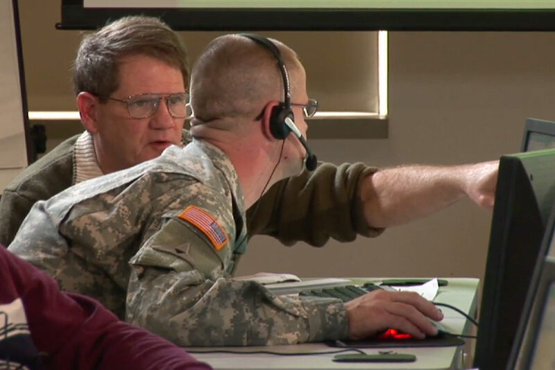 Department of war staff in LOMA Media marketing video for DARPA client