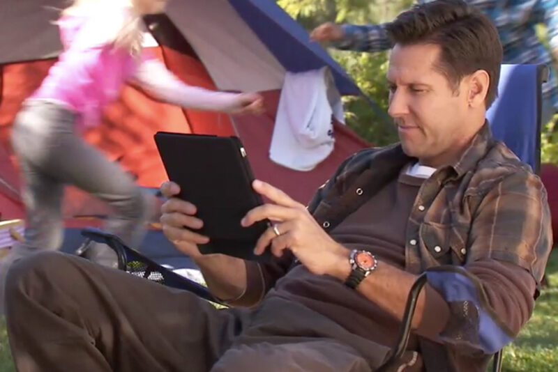 Man watching TV in Directv Commercial by LOMA MEdia