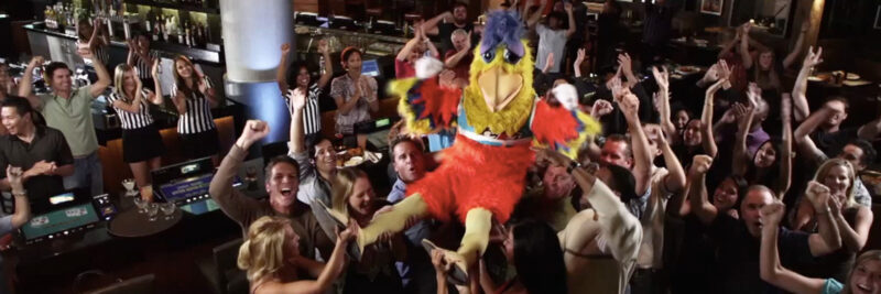 San Diego Padres Chicken at Sycuan Casino in promotional video filmed by LOMA Media
