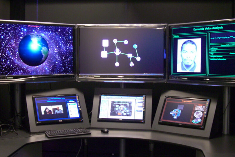 Command center desk concept prototype for briefing and demonstration purposes for IARPA